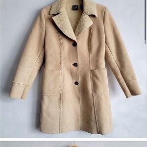 Women’s Sherpa Coat Faux Suede
